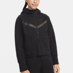 Girls full zip black nike tech(no longer available on website)